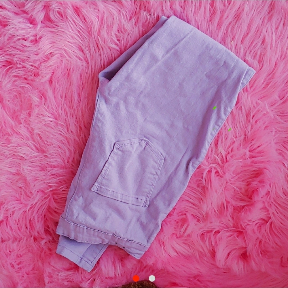 Lavender purple skinny jeans